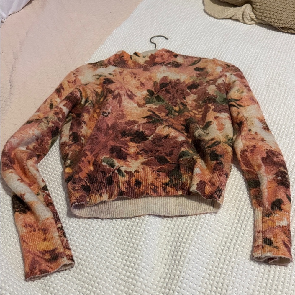 Floral Knit Sweater
